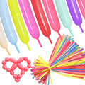 Pastel 260 long balloons 100 Pack Twisting Animal Balloons Assorted Color Thick by ASIYUHY