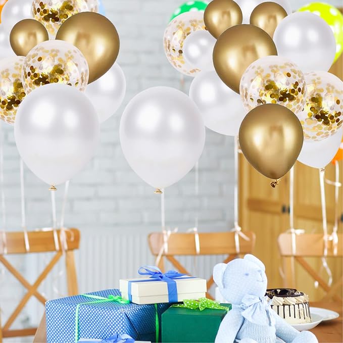 5 inch Pearl White Balloons - Image 4