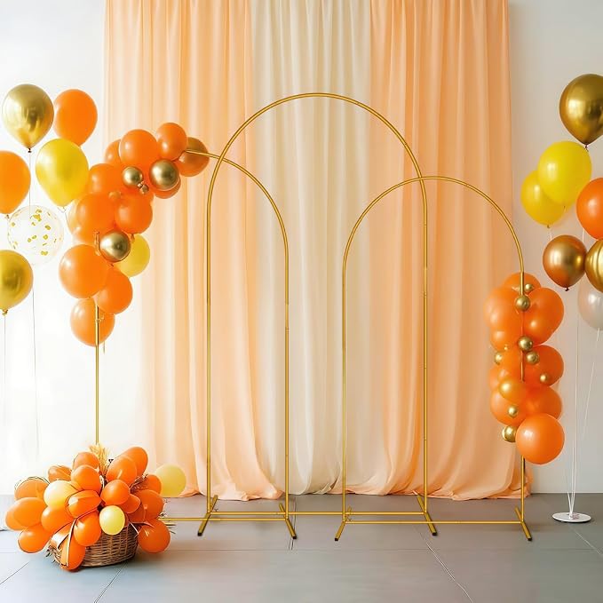 Metal Arch Backdrop Stand Set of 3, Decorative Arch Stand | Easy Assemble - Image 2