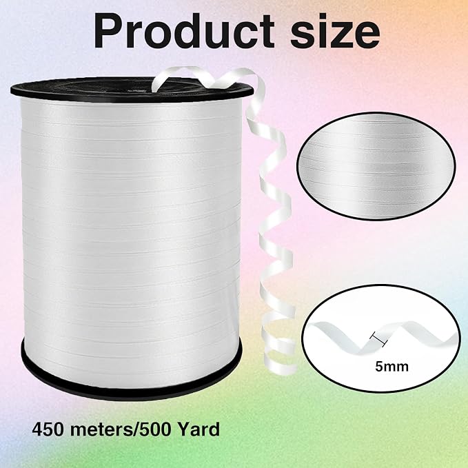 Crimped Curling Ribbon，500 Yard，1/5" - Image 2