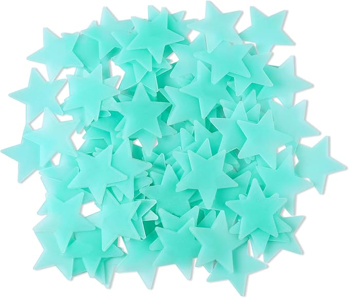 AM AMAONM 100pcs Glow in The Dark Luminous Stars Fluorescent Noctilucent by AMAMAONM