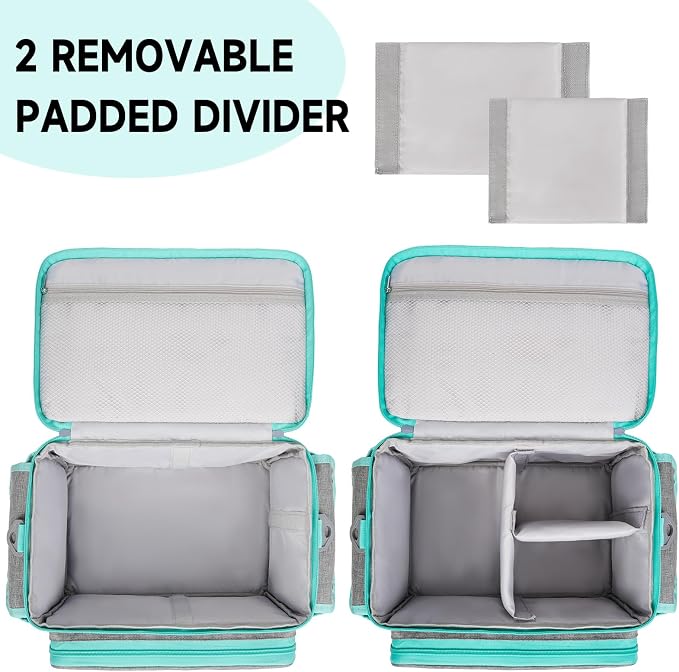 LEFOR·Z Small Sewing Supplies Organizer Bag, Sewing Box | Double-Layer Sewing - Image 4