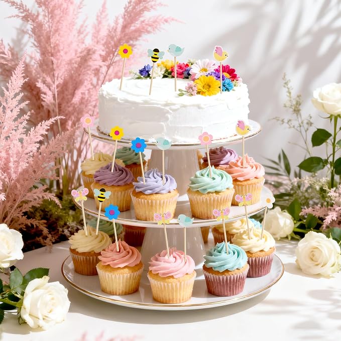 100 PCS Spring Floral Toothpicks - Image 2