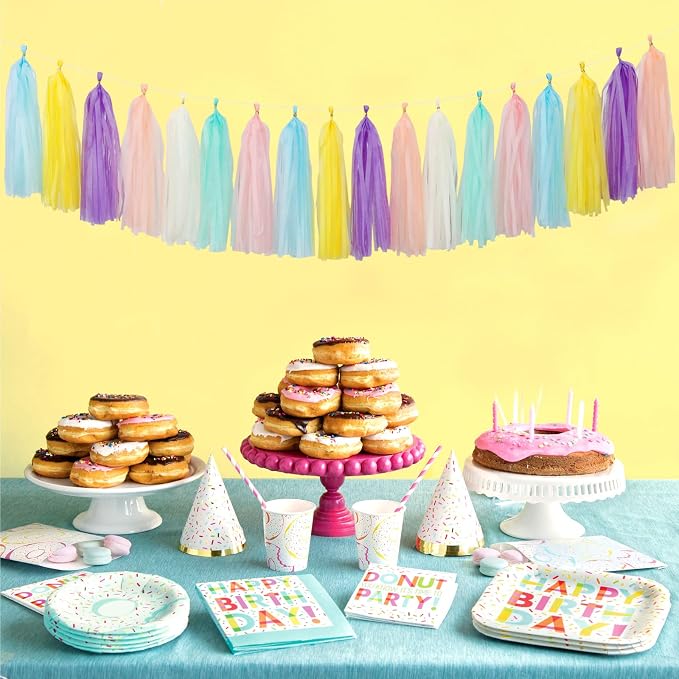 Pastel Rainbow Party-Decorations Tassel Garland - Image 3