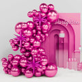 PartyWoo Metallic Pink Star Spike Balloon Arch Kit 110pcs Different Sizes | 18 by PartyWoo
