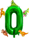 LilyZheng Dinosaur Number 0 Balloon Set – 40 Inch Dark Green Number Balloon by LILYZHENG