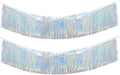 Premium Glitter Silver Fringe Tinsel Garland by LILF