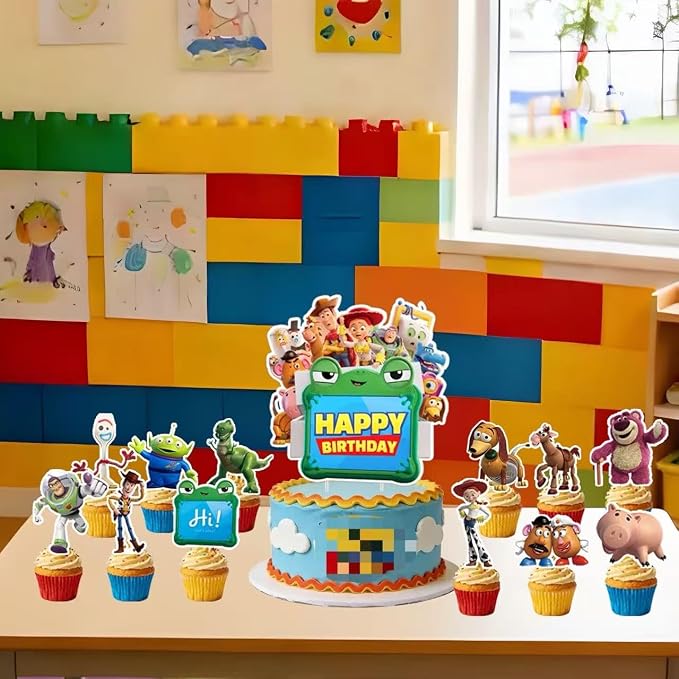 25pcs Toy Inspiration Story Birthday Cake Toppers, Toy Inspiration Story - Image 4