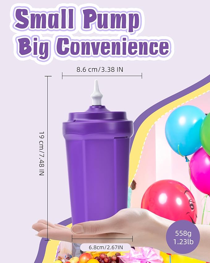 Portable Balloon Pump Electric, Rechargeable Cordless Balloon Pump Inflator - Image 2