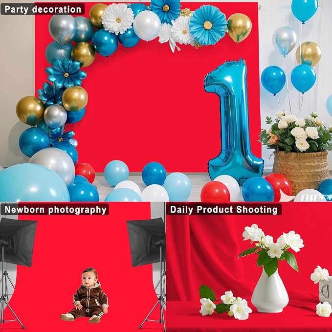 Red Photography Backdrop for Photoshoot, 10x10 FT | Versatile Studio Photo - Image 6