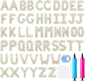 LIOZEOKUN Letter Balloons 16 Inch Alphabet A-Z Mylar Foil Balloons 2 Set by LIOZEOKUN