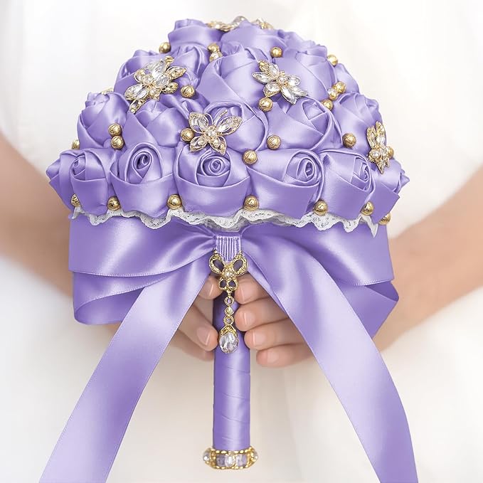 KINGLAKE Light Purple Satin Ribbon – 1-1/2 Inch x 2 Rolls Lavender Satin Ribbon - Image 6