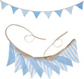 2Pcs Triangle Bunting Flag No-DIY Cotton Fabric Garland Reusable Party Banner by DIAKOPES