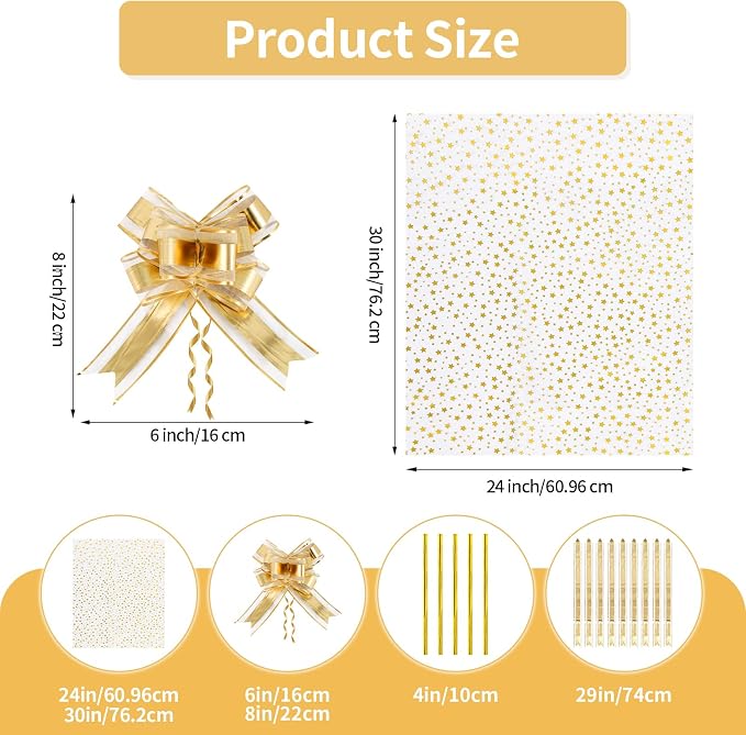 COQOFA 20 Pieces Large Cello/Cellophane Bags, 24x30 Inches Clear Basket Gift - Image 2