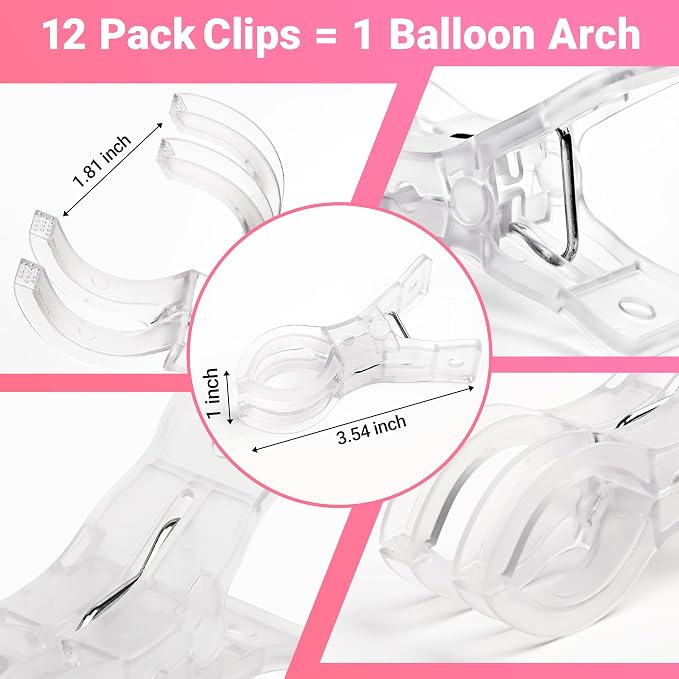 12 Pack Balloon Arch Clips - Image 2