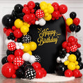 175Pcs Red Yellow Black Balloon Garland Arch Kit by Unknown