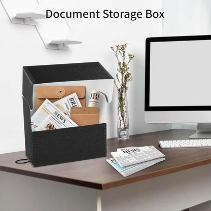 Lineco Archival Document Storage Box with Metal Edge, Acid-Free Gray Boxboard, Organize and Store Files, Prints, Photos, Jumbo-Sized Case 15.5" x 12.5" x 5" Wide