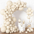 164Pcs Beige Cream Balloons Garland Arch Kit Different Sizes | 18 12 10 5 inch by OUDDYLIFE