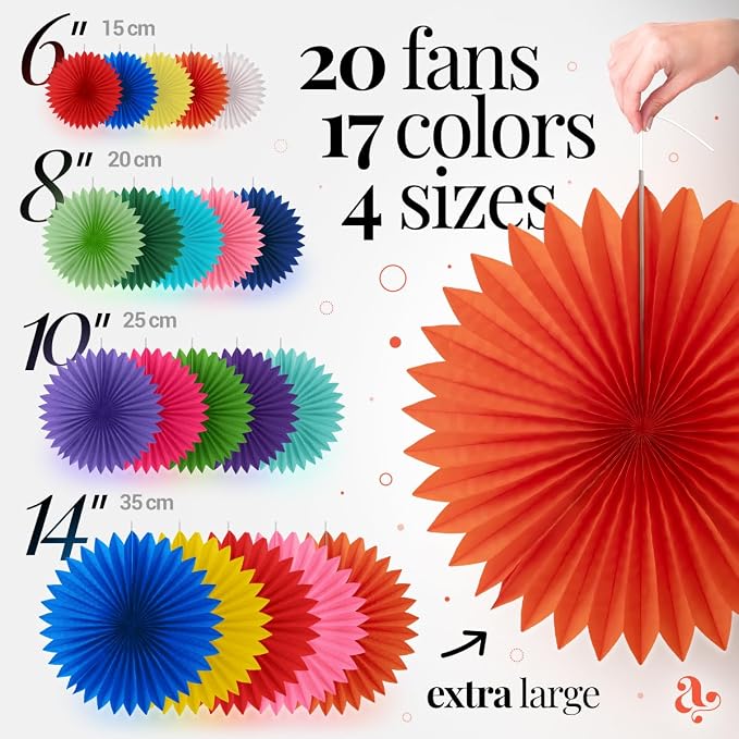 Colorful Paper Fans - Image 2