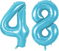 Number 48 Balloons for 48th Birthday Party Decorations, 0-100 Large No.48 by Joycard