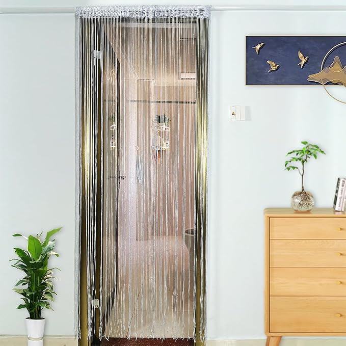 Home Decor Sequin Curtain for Doorway, Door String Curtains, 39x79 inch Hanging - Image 2