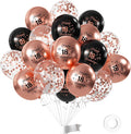 Rose Gold 18th Birthday Balloons by Hongplus