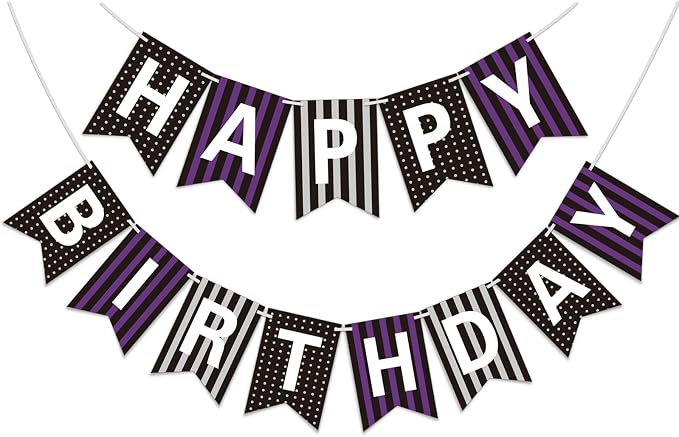 Happy Birthday Banner for Halloween Decorations Indoor by Unknown