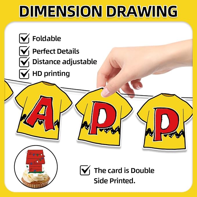 42Pack Cartoon Dog Red House Party decoration pack include Banner, Honeycomb - Image 4