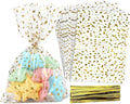 COQOFA 200 Pcs Star Printed 5"X7" Gift Wrap Cello Cellophane Clear Candy Cookie by COQOFA