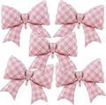 38 Inches Bow Balloon Checkered Pink by Vuzvuv