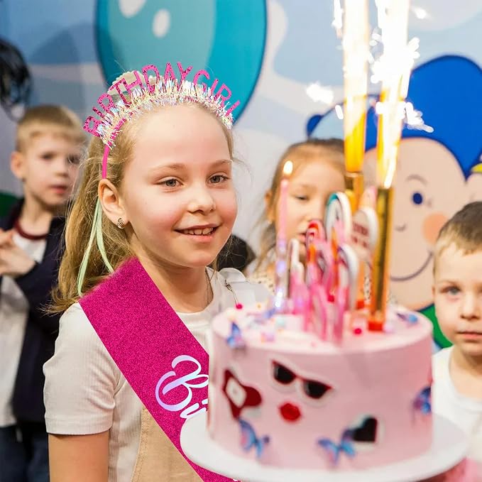 CIEHER Birthday Girl Headband Birthday Crown - Image 6