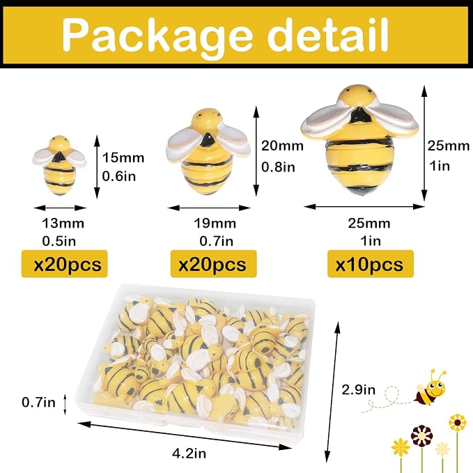 HADDIY Tiny Craft Bees - Image 2