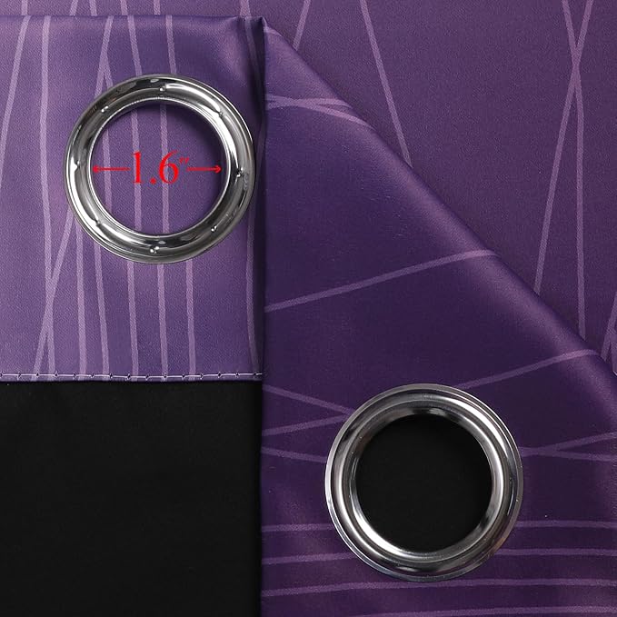 Purple and Black Ombre Blackout Curtains - Image 7