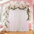 ShinyBeauty Iridescent Sequin Backdrop 5FTx7FT White by ShinyBeauty