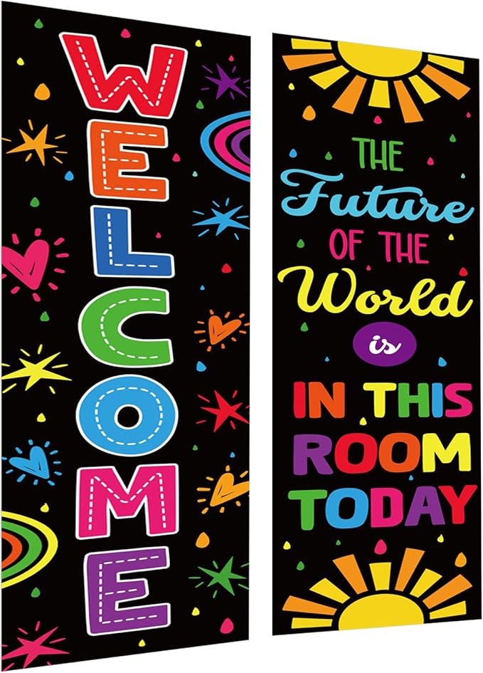 Colorful Classroom Decorations Classroom Welcome Banner and Poster by Tevxj