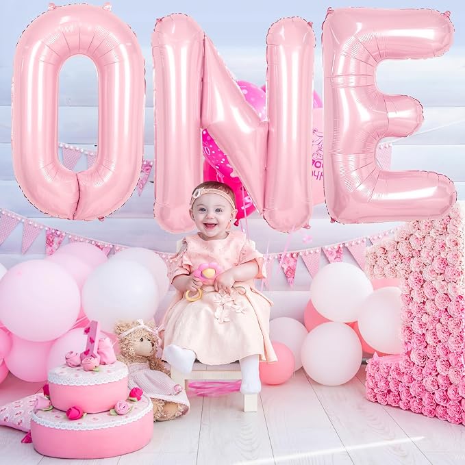 Pink Letter I Balloons, 40 Inch I Letter Balloon Light Pink, A to Z Alphabet - Image 6