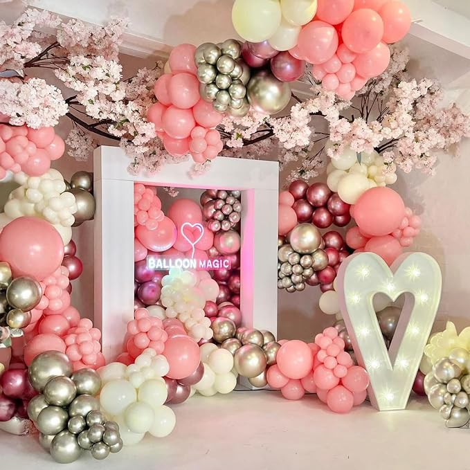 Jobkoo Dusty Pink Balloons 5 Inch - Image 3