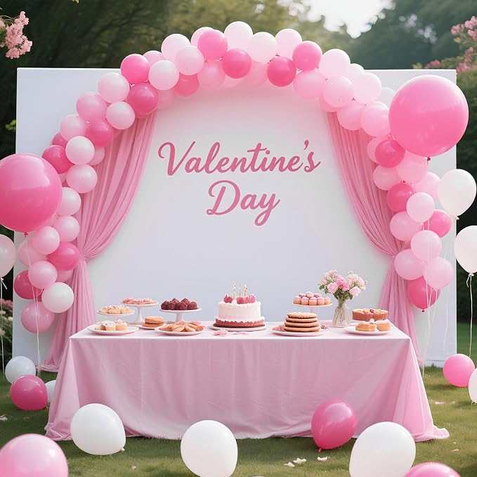 Pink Balloons Pink Birthday Decorations 160 Pack 5 inch Round Gender Reveal - Image 4