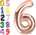 Number Balloons 40 Inch Rose Gold 5 Balloon by Argthjy