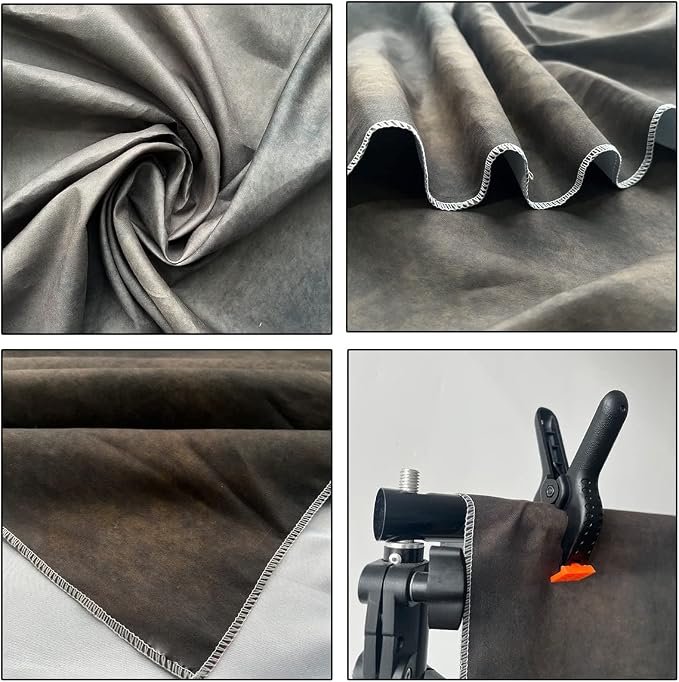 5x7ft Dark Brown Mottled Texture Photography Backdrop - Image 4