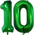 Number 10 Dark Green Balloons 40 Inch Giant Green 10 Numer Foil Helium Balloons by LHOAVWE