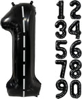 40 Inch Race Car Black Number Balloons Race Car Birthday Party Balloons Large by Yeodong