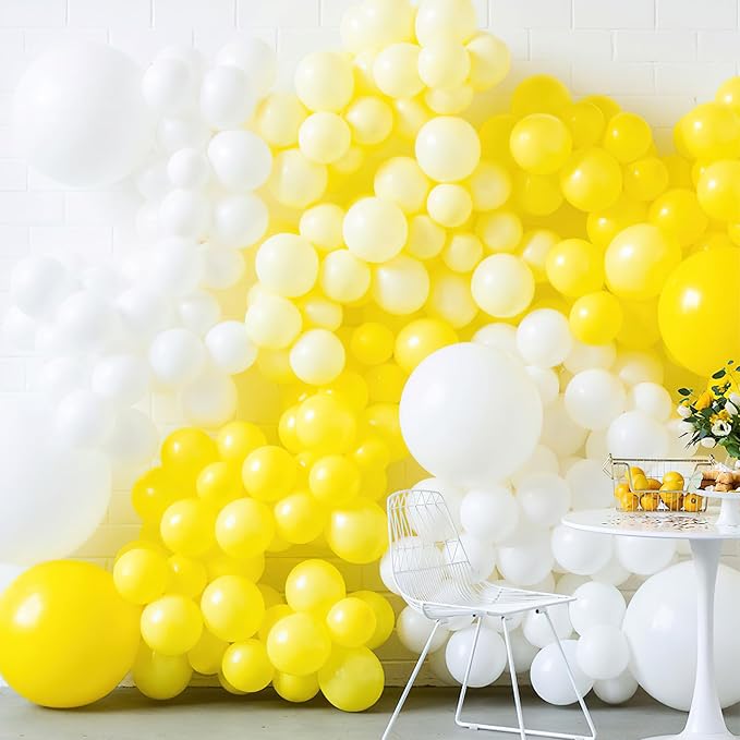 PartyWoo Yellow Balloons 100 pcs 10 Inch Matte Yellow Latex Helium Balloons - Image 5