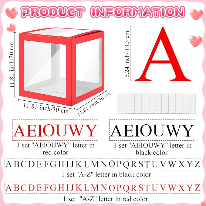 Barydat 8 Pcs Prom Boxes with Letters, Prom Send off Decorations 2026 - Image 2