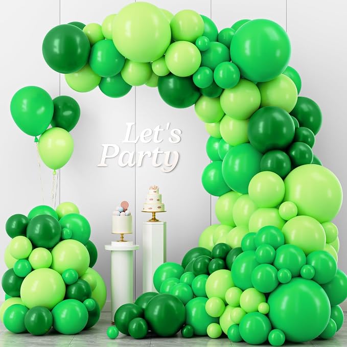 Green Balloon Garland Arch Kit, Kelfara Latex Balloons 109pcs Different Sizes by KELFARA
