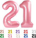 Number 21 Balloon 40Inch for 21 Year Old Birthday Decorations, Pearl Pink | by Mluchee
