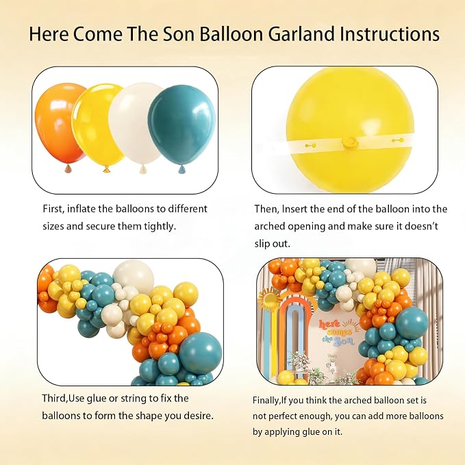 Here Comes the Son Balloon Arch Garland Kit - Image 4