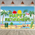 Hawaiian Retirement Party Decorations, Happy Retirement Banner Backdrop | Large by Unknown
