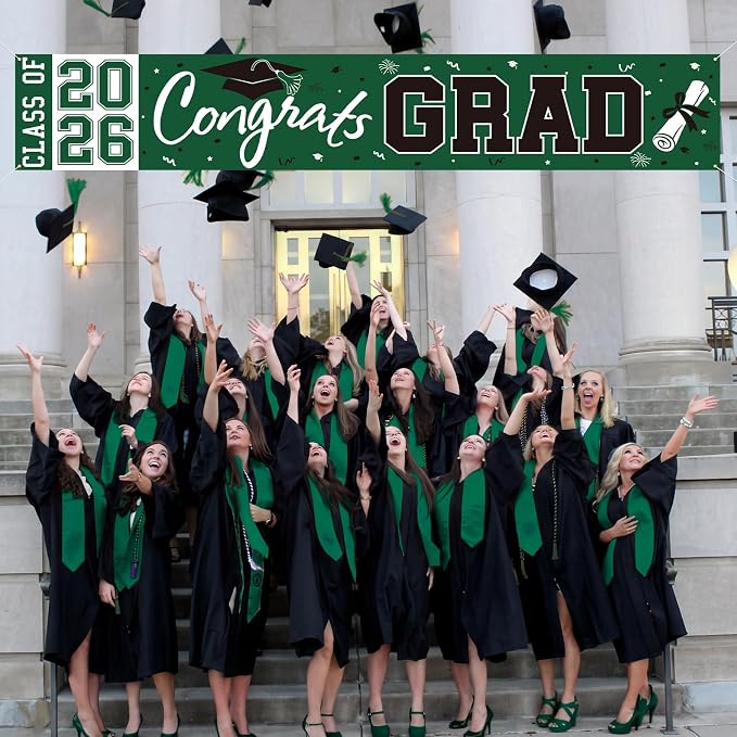 2026 Graduation Yard Sign, Large Congrats Grad Yard Banner Class of 2026 Banner - Image 3