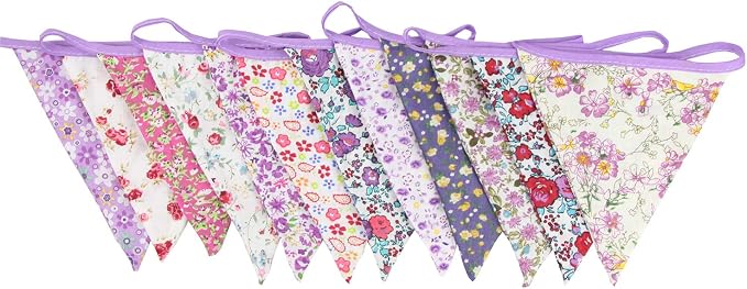 10M/32Ft Triangle Bunting Banner, Baby Shower, Outdoor and Home Decorations - Image 5